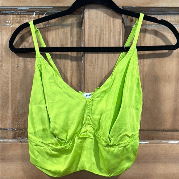 aerie Other - aerie Green Bra with Ruching and Wide Straps